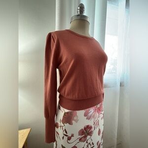 Fashion Nova Rust Sweater, Lg (PTP 17.5") VGUC